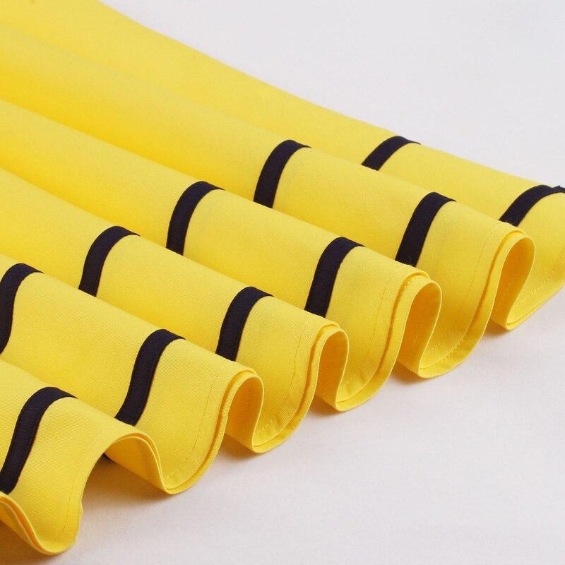 Vestido Vintage 50s Marino Y Amarillo