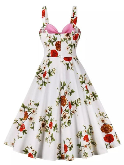 Vestido Rosa De La Década De 1950