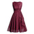 Vestido De Noche Vintage Años 50 Burdeos