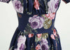 Vestido Vintage 60s Rosas