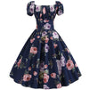 Vestido Vintage 60s Rosas
