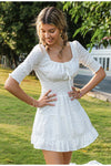 Vestido Vintage Con Bordado Inglés