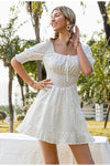 Vestido Vintage Con Bordado Inglés
