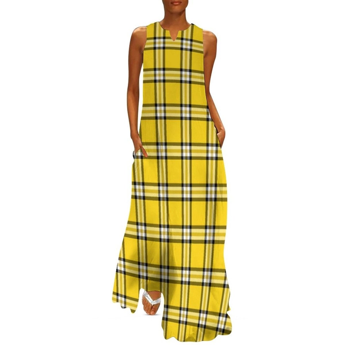 Vestido Vintage 70s Amarillo