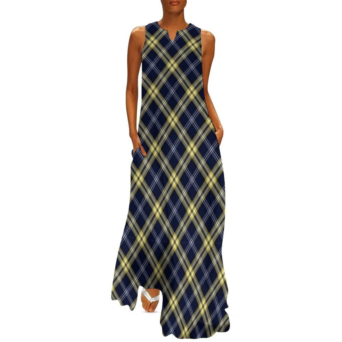 Vestido Largo Vintage 70s