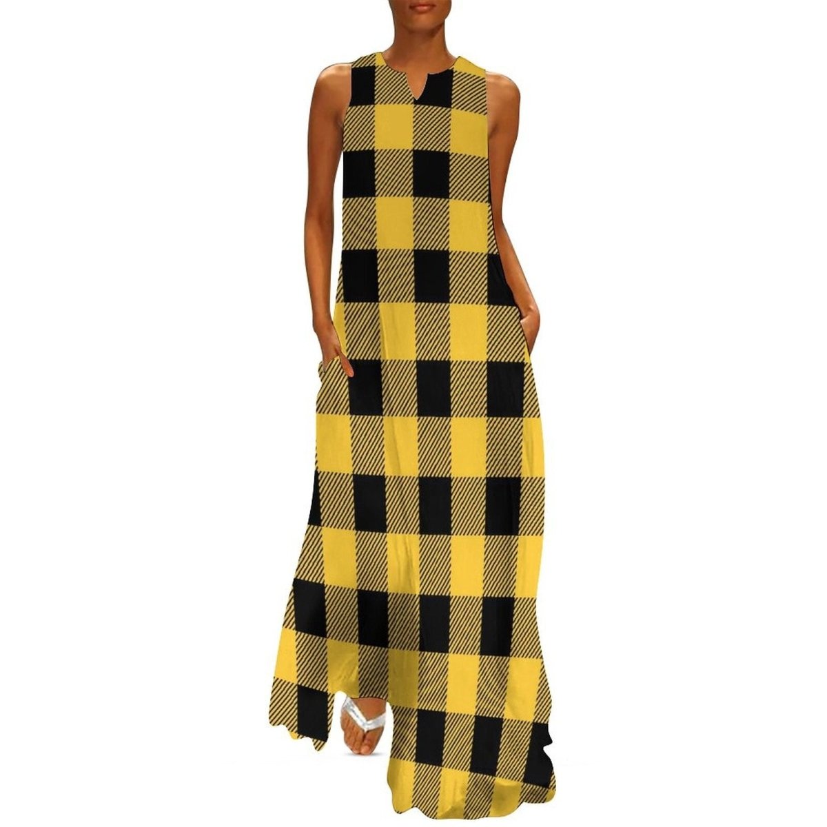 Vestido Largo Vintage 70s