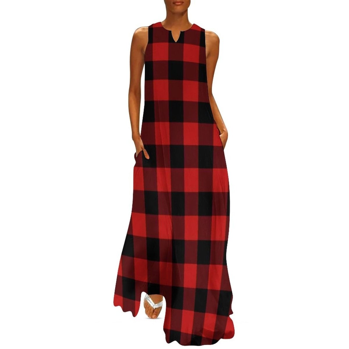 Vestido Vintage 70s Rojo
