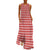 Vestido Vintage 70s Rojo Y Blanco