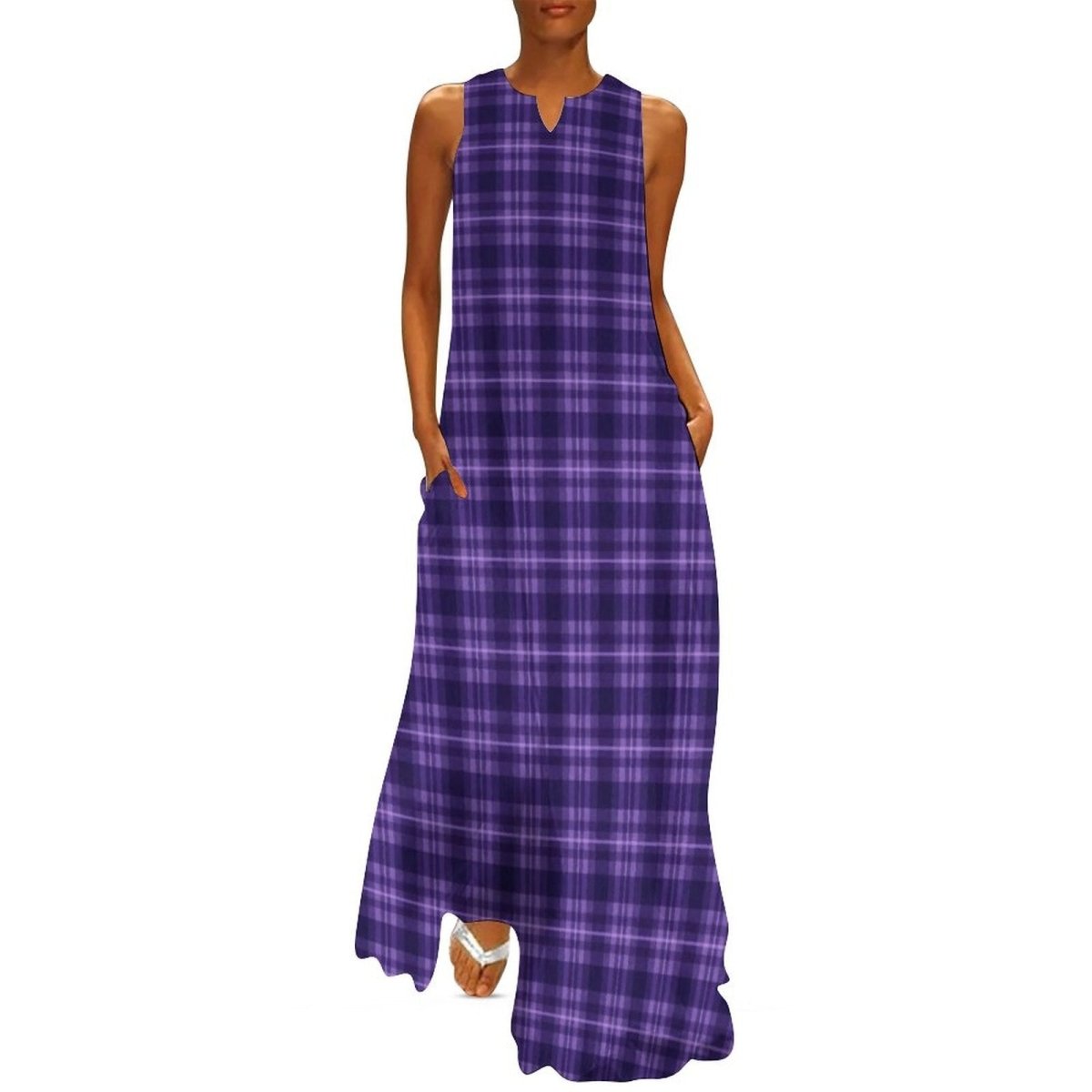 Vestido Vintage 70s Morado