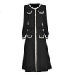 Vestido Vintage 40s Art Negro