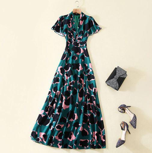 Vestido Vintage De Algodón De Los Años 40