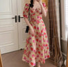 Vestido Floral De La Década De 1940