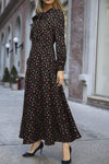 Vestido Fluido Vintage 1940s Negro