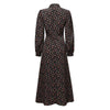 Vestido Fluido Vintage 1940s Negro
