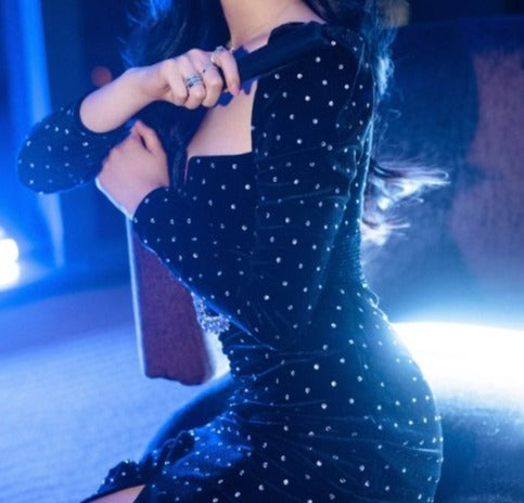 Vestido Vintage Glamuroso De Los Años 40