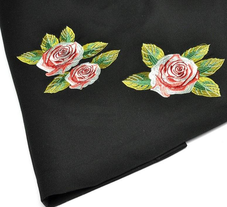 Vestido Vintage De Rosas Grandes De Los Años 40