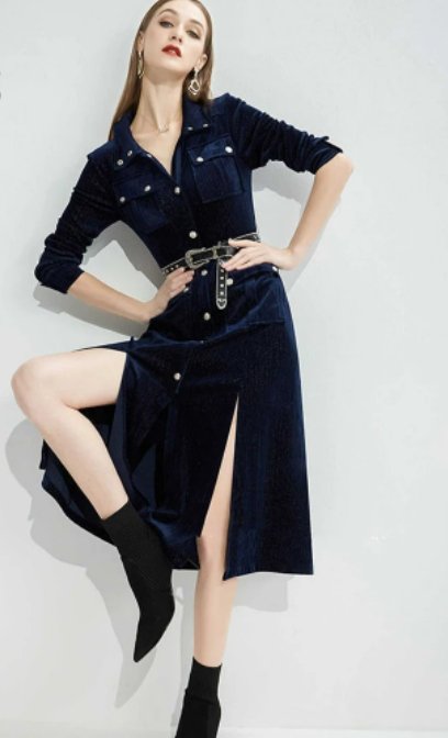 Vestido Vintage 40s Invierno