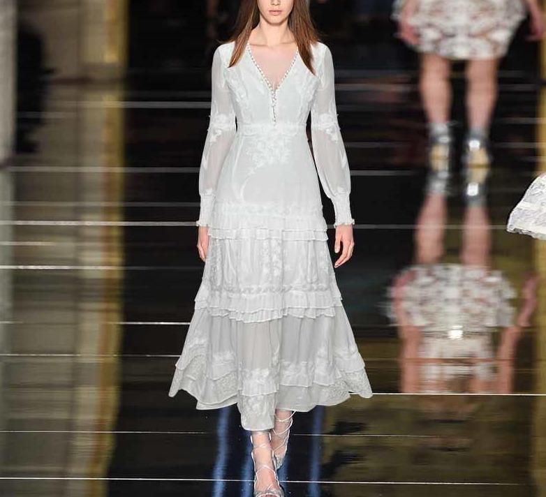 Vestido Vintage 40s Farol Blanco