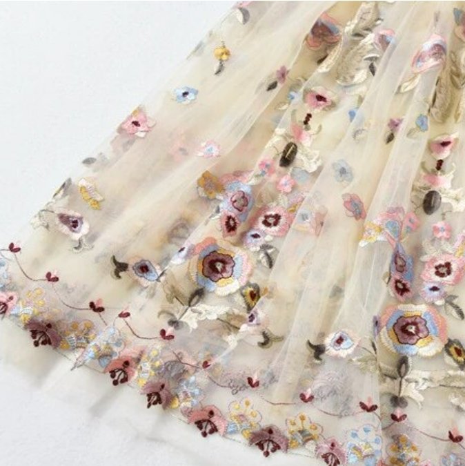 Vestido Largo Champán Vintage Años 40