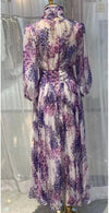 Vestido Largo Vintage Lavanda De 1940