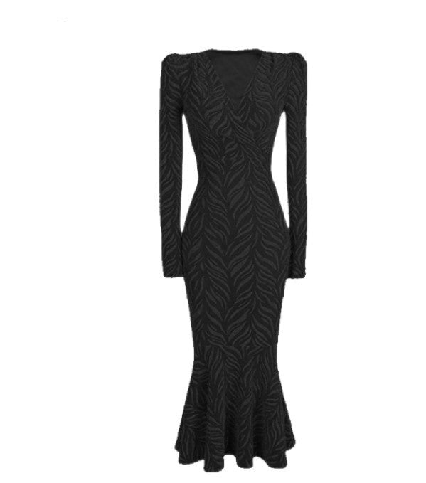 Vestido Vintage 40s Lujo Negro