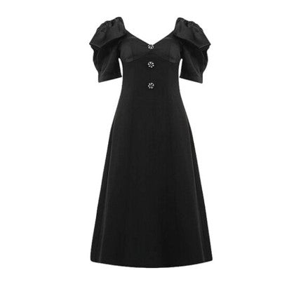 Vestido Negro Vintage 40s
