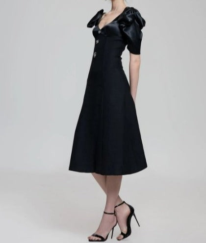 Vestido Negro Vintage 40s