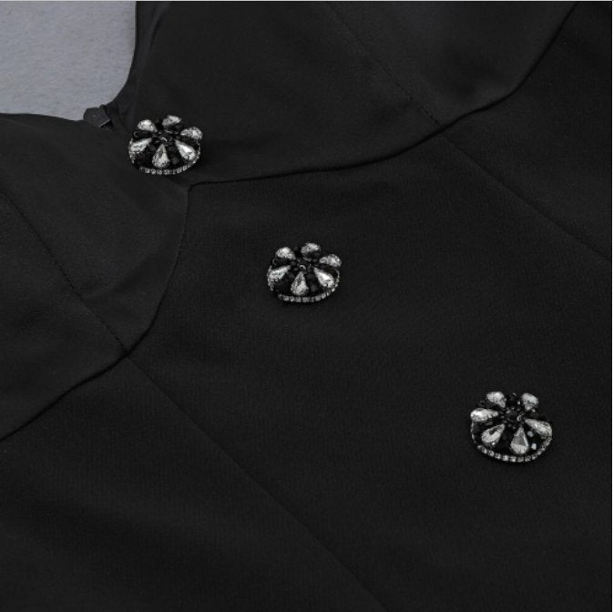 Vestido Negro Vintage 40s