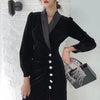 Vestido Vintage 40s Otoño Negro