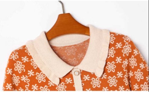 Vestido Vintage 40s Old School Naranja