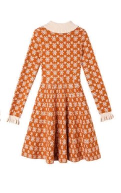 Vestido Vintage 40s Old School Naranja