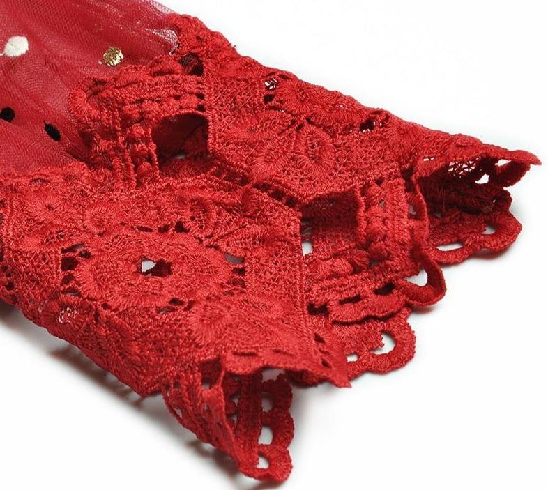 Vestido De Noche Rojo De La Década De 1940