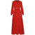 Vestido Vintage Rojo De Cintura Alta De Los Años 40