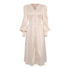 Vestido Vintage Años 40 Satén Beige