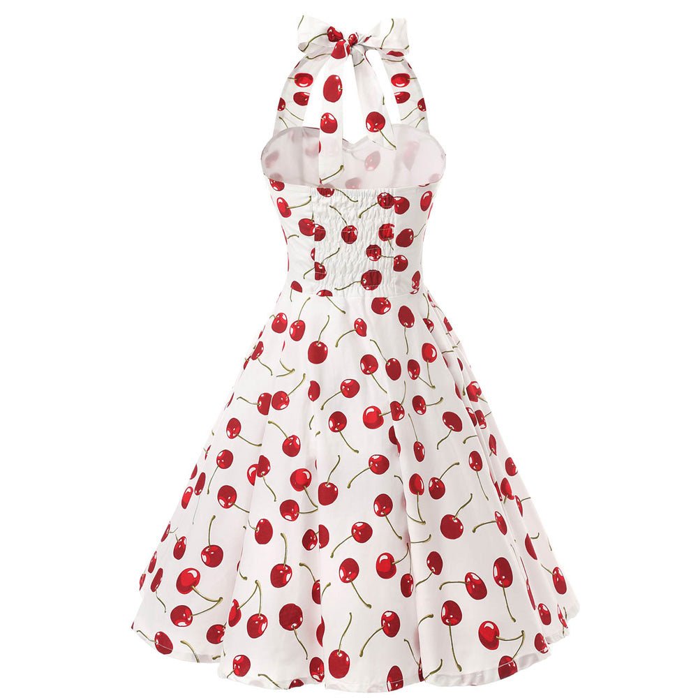 Vestido Vintage Años 50 Cereza