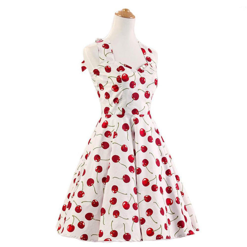 Vestido Vintage Años 50 Cereza