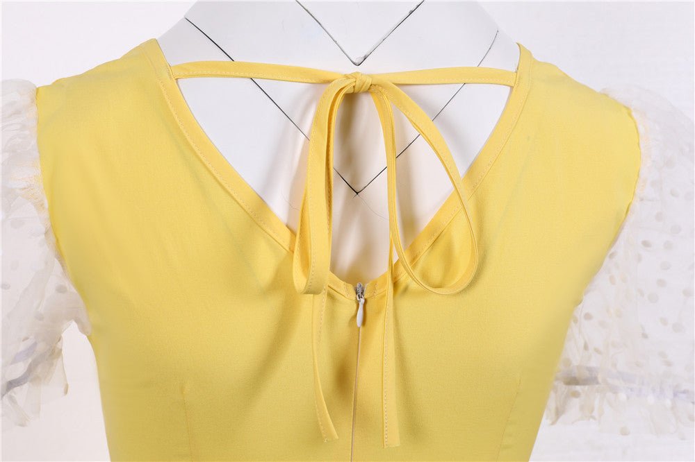 Vestido Vintage 50s Amarillo