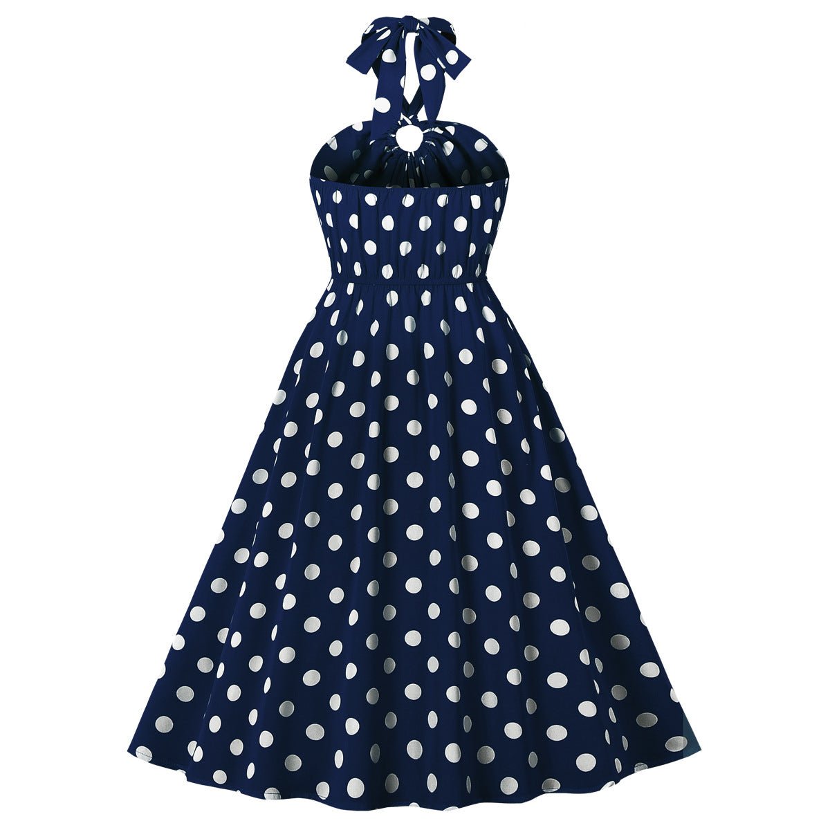 Vestido Vintage 50s Azul Marino