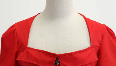 Vestido Vintage 50s Rojo