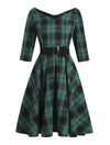 Vestido Tartán Vintage 50s