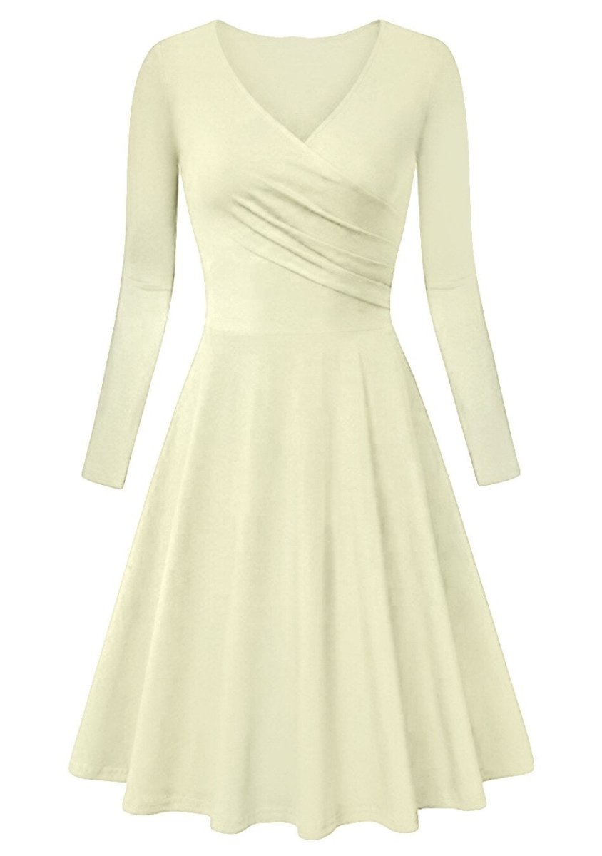 Vestido Vintage 60s Beige Talla Grande