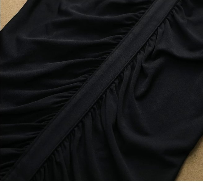 Vestido Negro Vintage Otoño Invierno