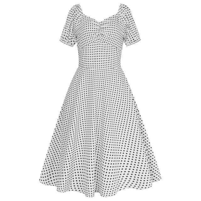 Vestido De Lunares De Los Años 50