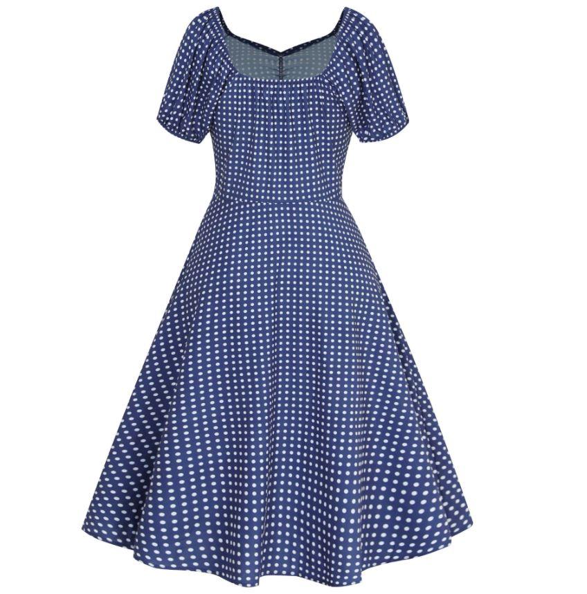 Vestido 50s Azul Rey