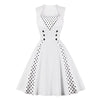 Vestido Rockabilly Vintage Blanco