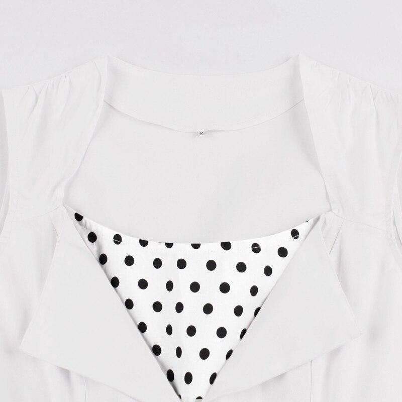 Vestido Rockabilly Vintage Blanco