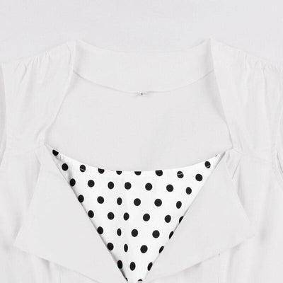 Vestido Rockabilly Vintage Blanco