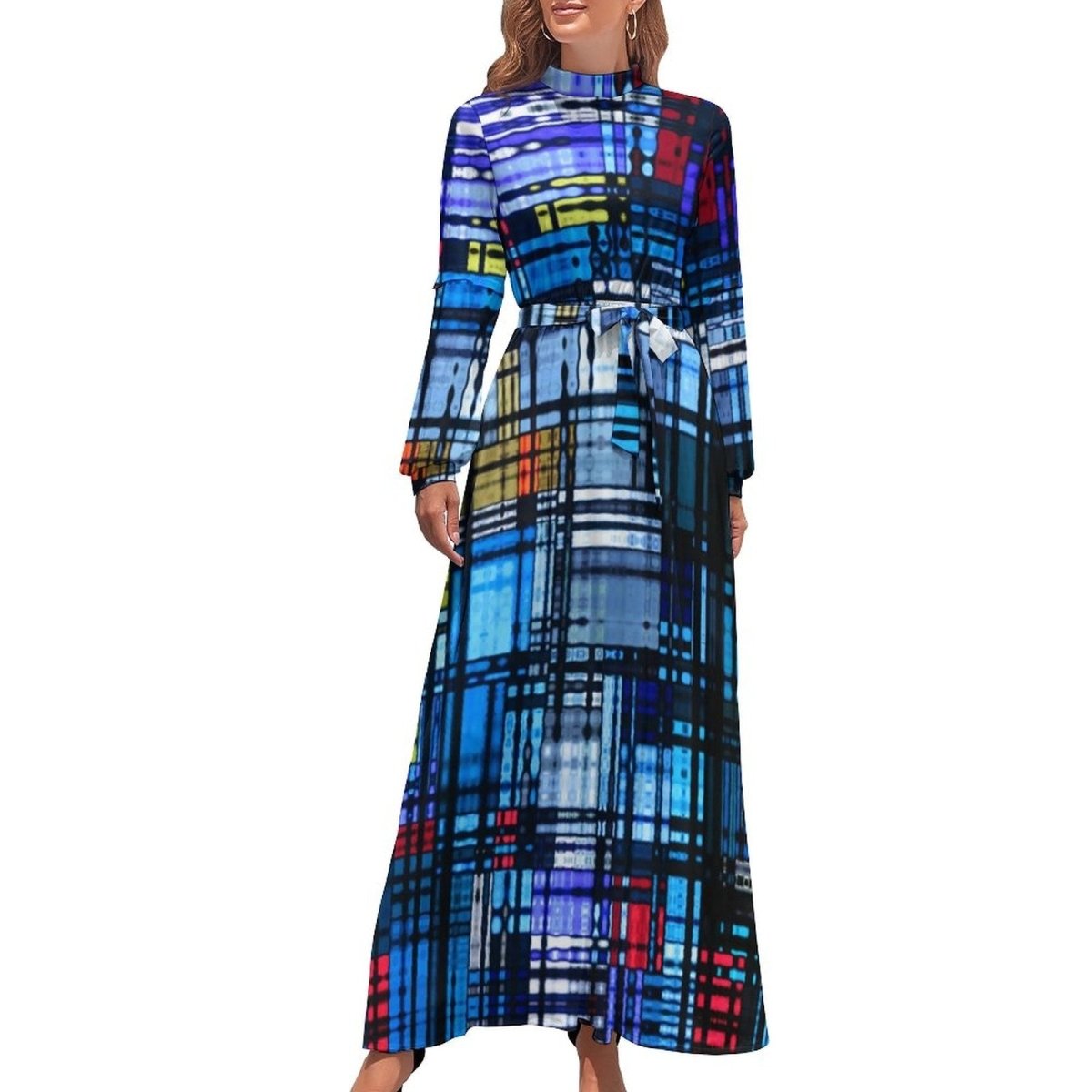 Vestido Vintage Azul 1970