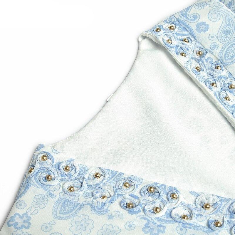 Vestido Azul De La Vendimia