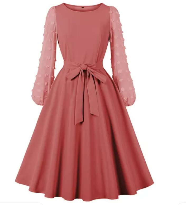 Vestido Rosa Bohemio Vintage